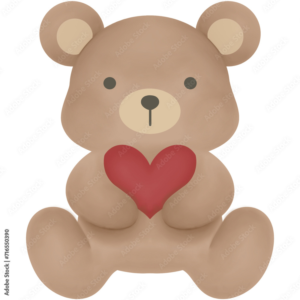 teddy bear with heart