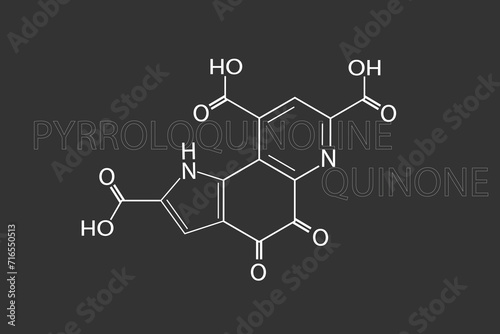 Pyrroloquinoline quinone molecular skeletal chemical formula	 photo