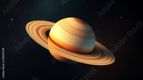 3d rendered illustration of the Saturn isolated on white background