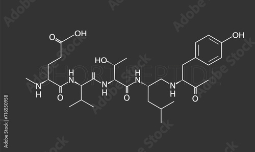 Short peptide molecular skeletal chemical formula	