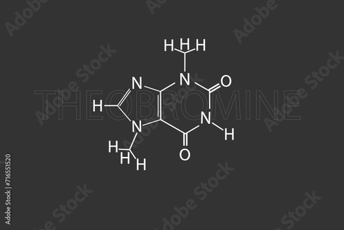 Theobromine molecular skeletal chemical formula	 photo