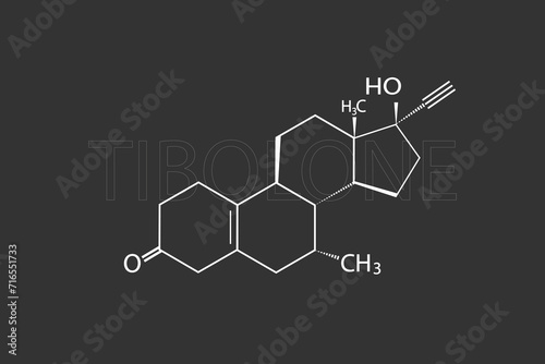 Tibolone molecular skeletal chemical formula	