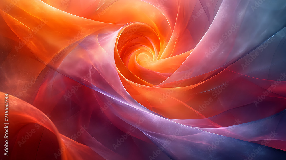 Obraz premium abstract red, blue and orange background with waves