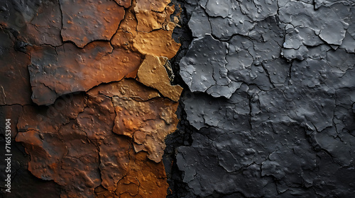 Rustic Texture Duel in Studio: A Visual Symphony of Natural and Synthetic Materials
