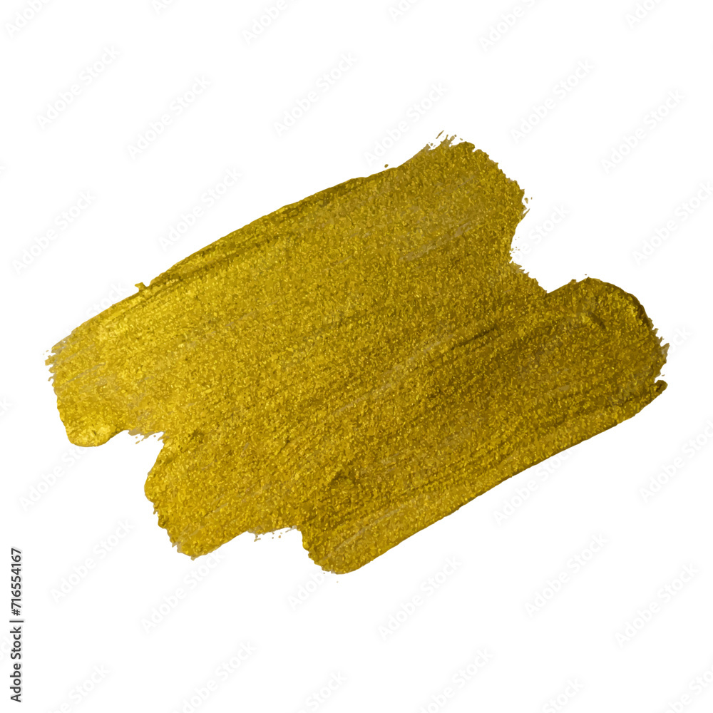 Fototapeta premium Gold Texture Paint Stain Illustration.