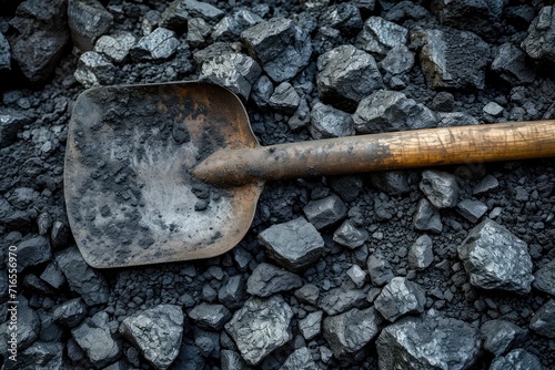 Shovel and coal