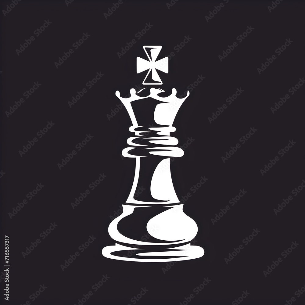 **Crowned Chess Piece Logo illustrations **Crowned Chess Piece Logo illustrations