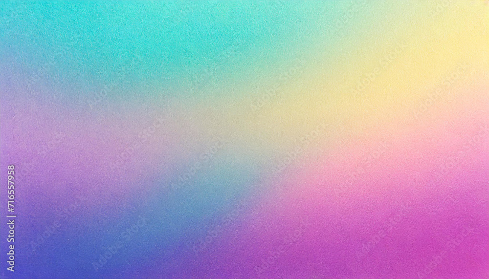 Mystical Mélange: Wide Banner with Grainy Pastel Color Gradients