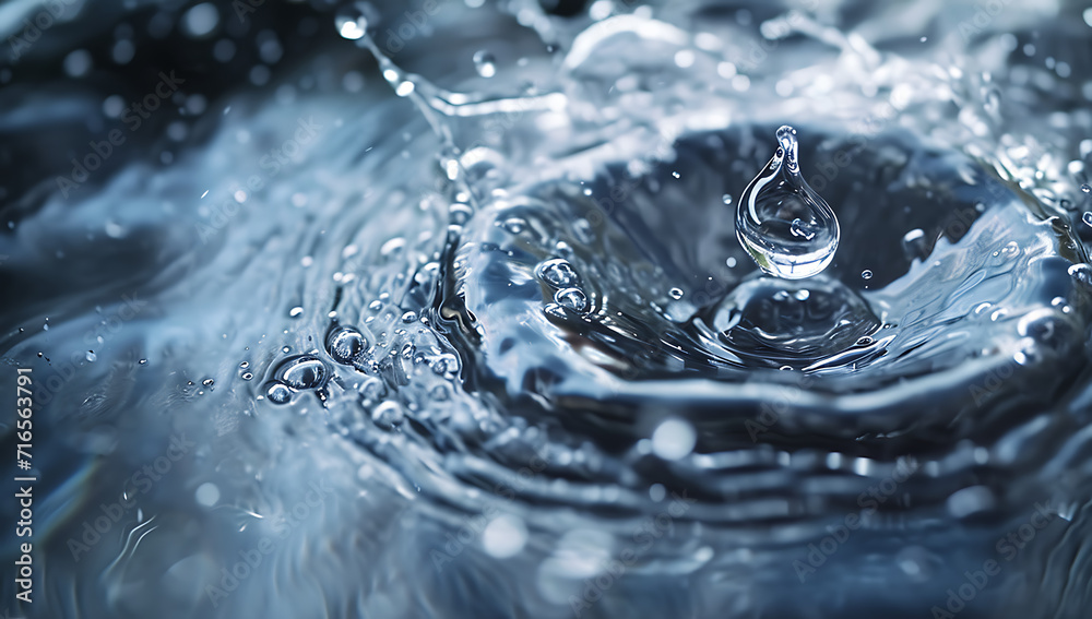 water droplet in a sphere with bubbles over it. - water splashing macro shot. water droplet in a sphere with bubbles over it. - water splashing macro shot.