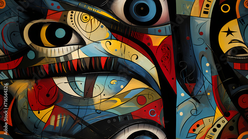 Modern seamless pattern in ...