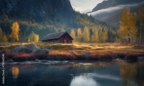 Einsame Hütte in Kanada