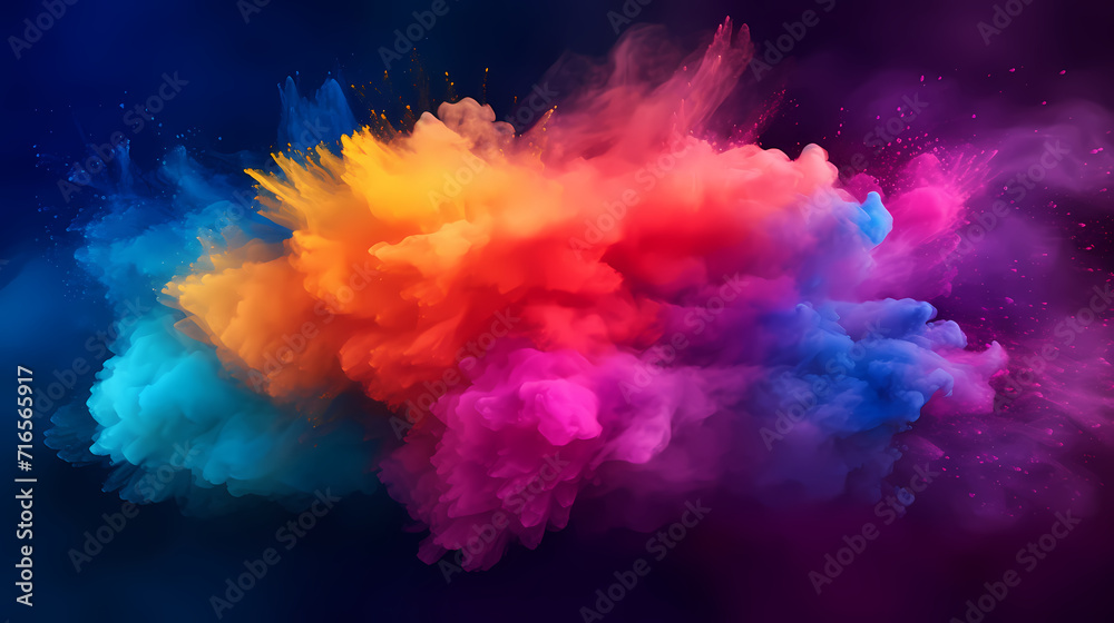 Dust explosion abstract background, Holi background Dust explosion abstract background, Holi background
