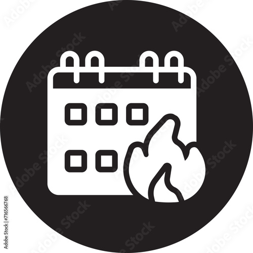 fire glyph icon