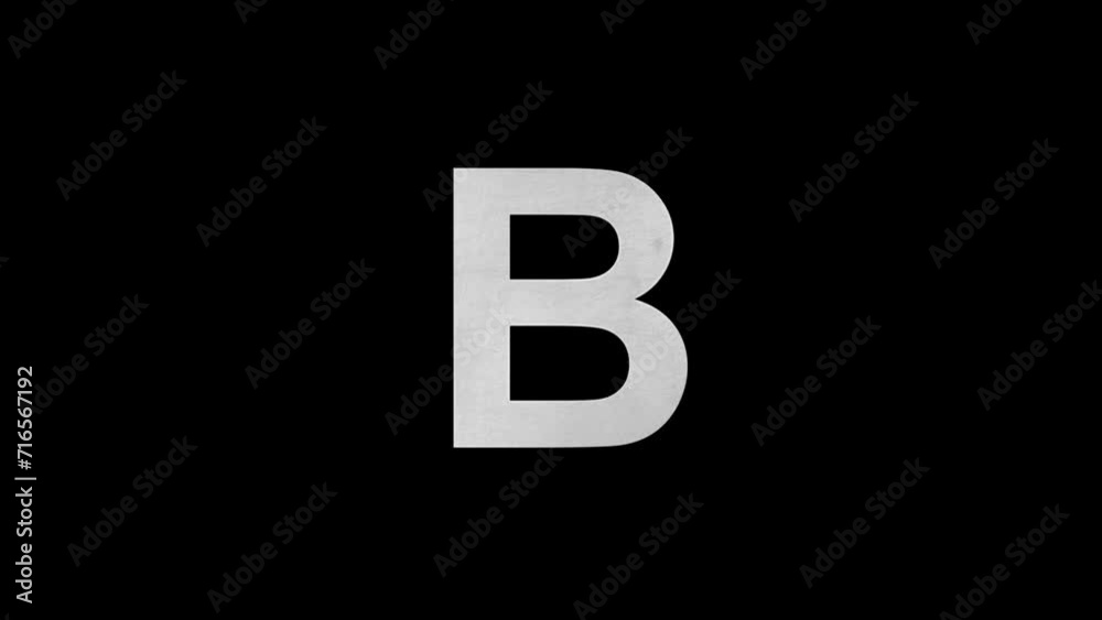 Letter B in blue fire, alpha channel, fire alphabet Letter B in blue fire, alpha channel, fire alphabet