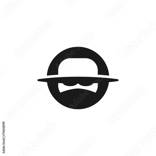 unique Outlaw design logo vector concept
