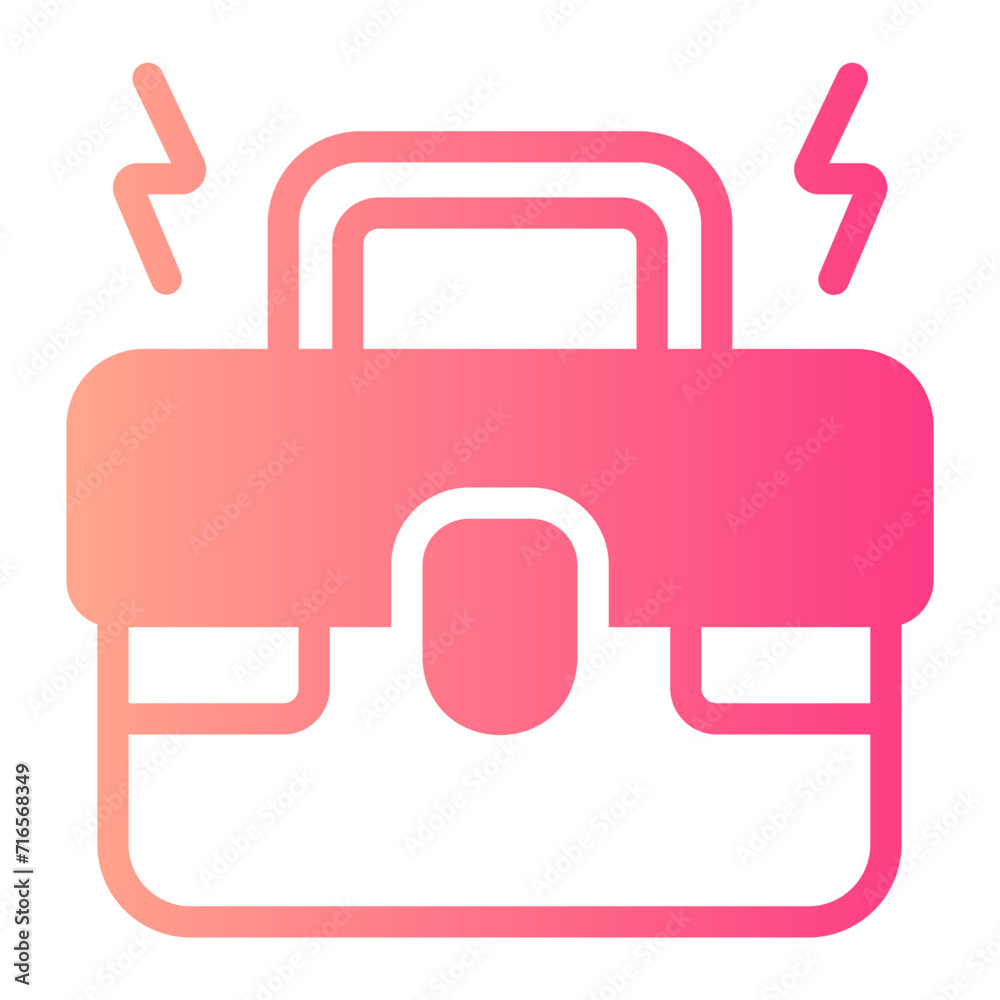 briefcase gradient icon briefcase gradient icon