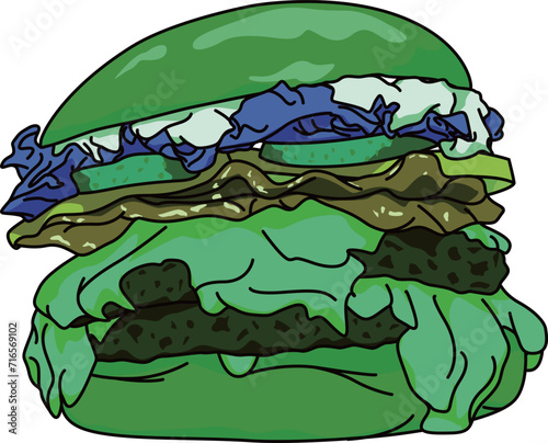 ハンバーガー（hamburger）(eps)