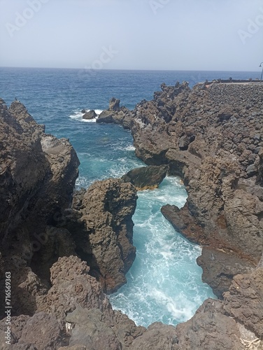 Cuadro en lienzo Playa de Tenerife Acantilados