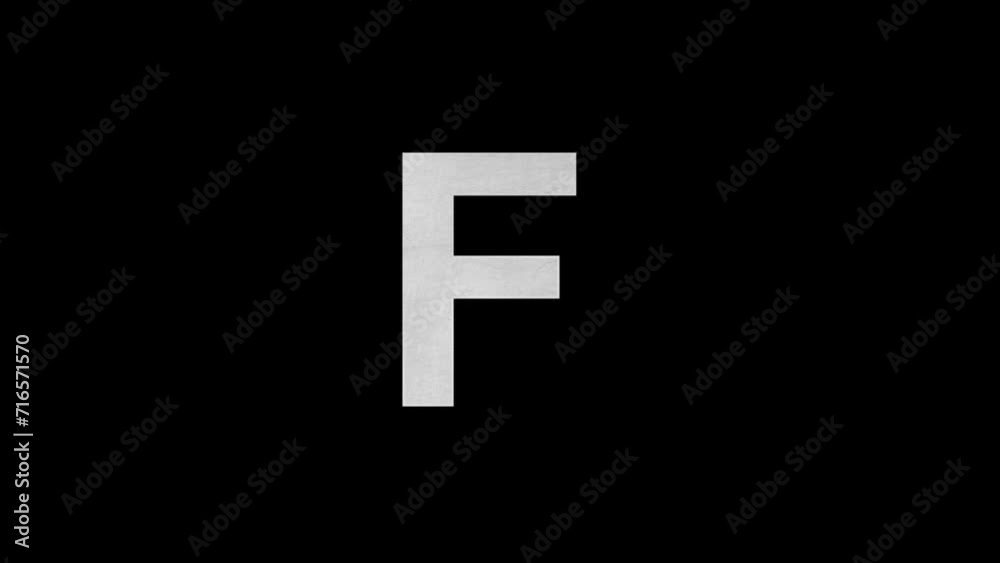 Letter F in blue fire, alpha channel, fire alphabet Letter F in blue fire, alpha channel, fire alphabet