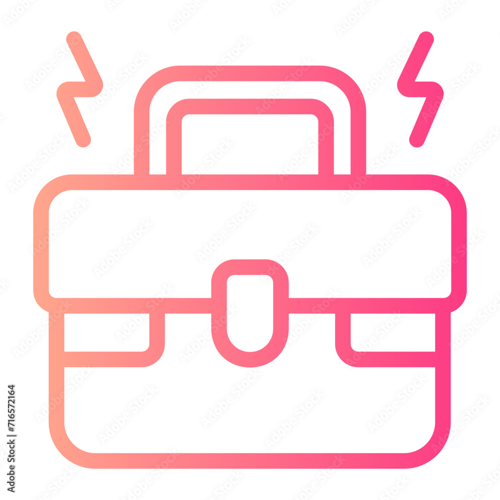 briefcase gradient icon briefcase gradient icon