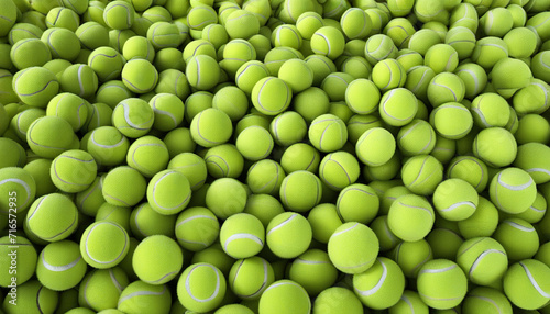 Lots of tennis balls close up © Vita