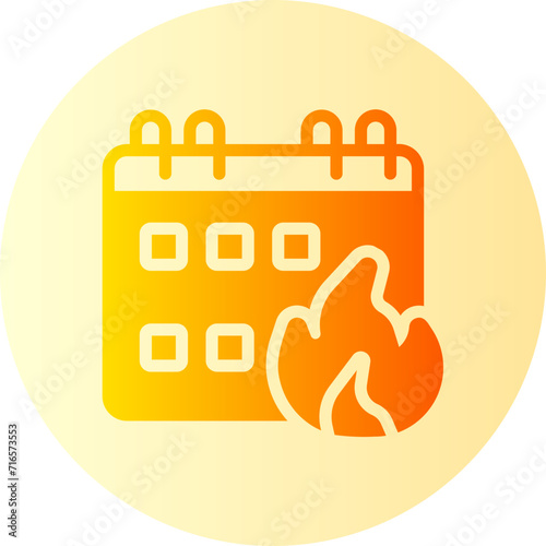 fire gradient icon