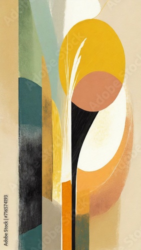 Wallpaper Mural Background with abstract artwork that explores the concept of growth and transformation, horizontal style, suitable for smartphone wallpapers or others Torontodigital.ca
