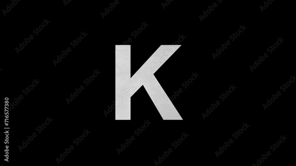 Letter K in blue fire, alpha channel, fire alphabet Letter K in blue fire, alpha channel, fire alphabet