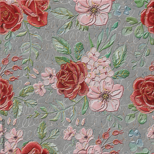 ecorative wallpaper background pattern, digital geometric floral 3d structure, ceramic tile, cover, interior, carpet.