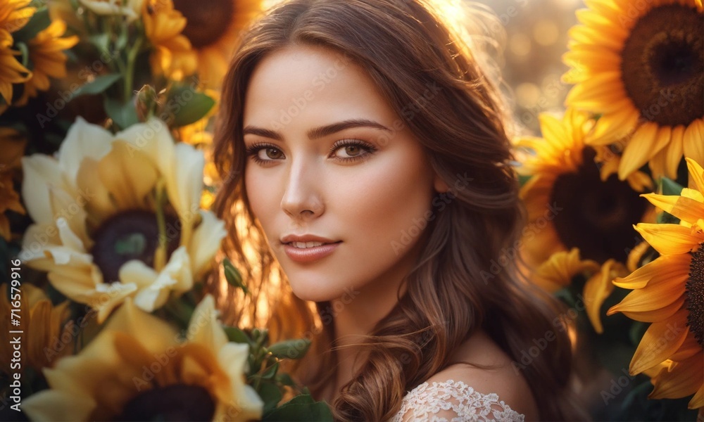 Valentine's Elegance: A Graceful Woman Holding a Bouquet of Flowers for St. Valentine, Radiating Love and Romantic Vibes. Perfect for Conveying Affection and Celebrating Love. Valentine's Elegance: A Graceful Woman Holding a Bouquet of Flowers for St. Valentine, Radiating Love and Romantic Vibes. Perfect for Conveying Affection and Celebrating Love.
