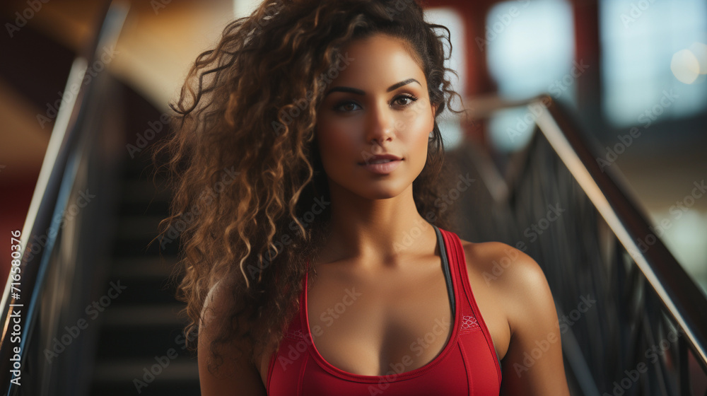 Portrait of a beautiful sporty girl Portrait of a beautiful sporty girl