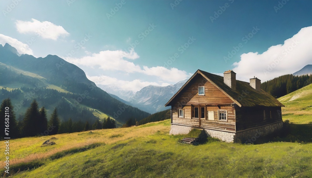old house in the mountains