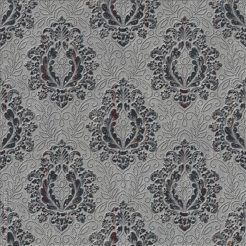 ecorative wallpaper background pattern, digital geometric floral 3d structure, ceramic tile, cover, interior, carpet.