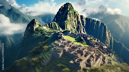 Machu Pichu - an ancient city in South America photo