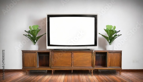 vintage white screen tv on wooden antique cabinet old design in home sony trinitron kv 21m3