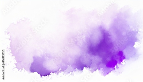 watercolor stain on paper light purple on white