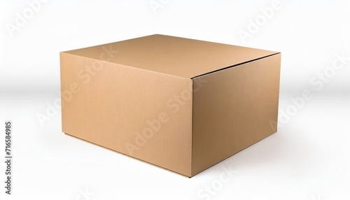 brown cardboard box isolated on white background © Lucia