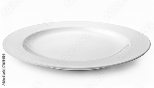 empty plate isolated on white