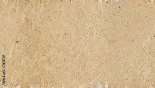 seamless compressed wood particle board background texture tileable light brown pressed redwood pine or oak fiberboard plywood or osb oriented strand board backdrop pattern 3d rendering photo