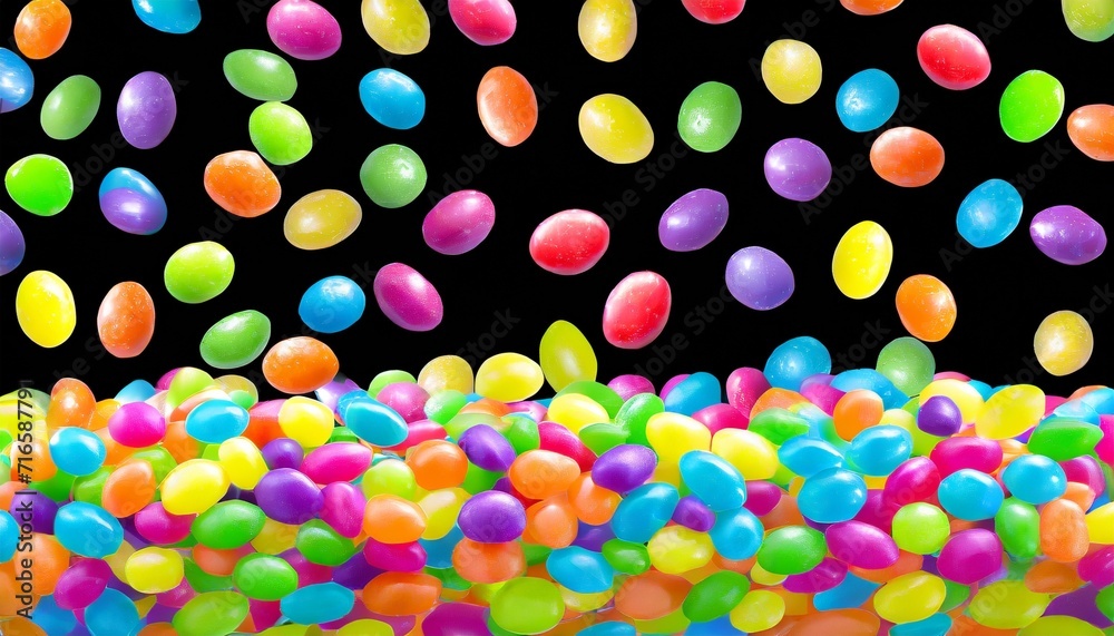 colorful raibow candy falling on background png falling jellybeans