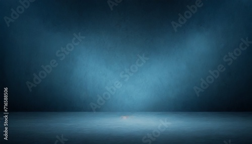 abstract technology background empty dark blue cement floor studio room with smoke floating up the interior texture wall background spotlights laser light digital future technology concept