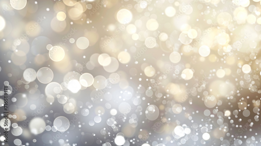 abstract white bokeh shining lights background