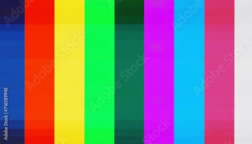 full hd size 16 9 television test of stripes signal tv pattern test or television color bars signal end of the tv colors bars for background © Lucia