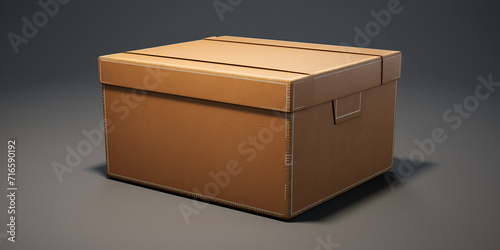 cardboard box,Minimalistic Design for Blank Product Box © aamir