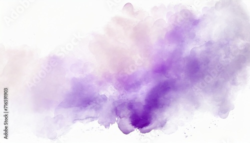 watercolor stain on paper light purple on white