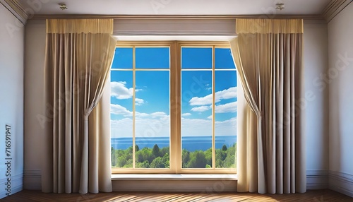 window with curtains
