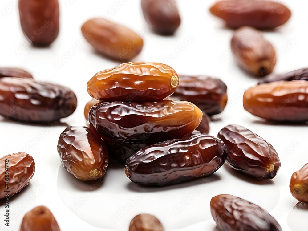 photo close-up sweet dried dates on white background. photo close-up sweet dried dates on white background.