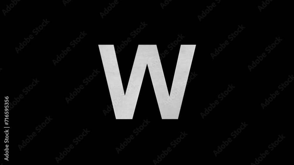 Letter W in blue fire, alpha channel, fire alphabet Letter W in blue fire, alpha channel, fire alphabet