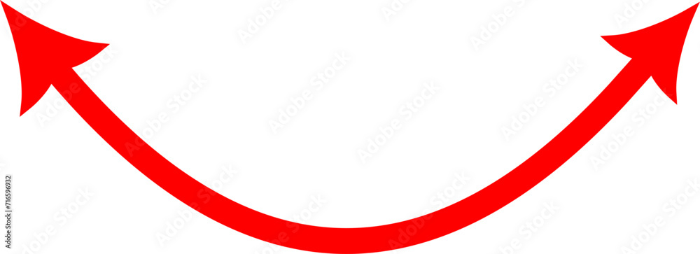 Dual semi circle arrow. Replaceable vector design. Dual semi circle arrow. Replaceable vector design.