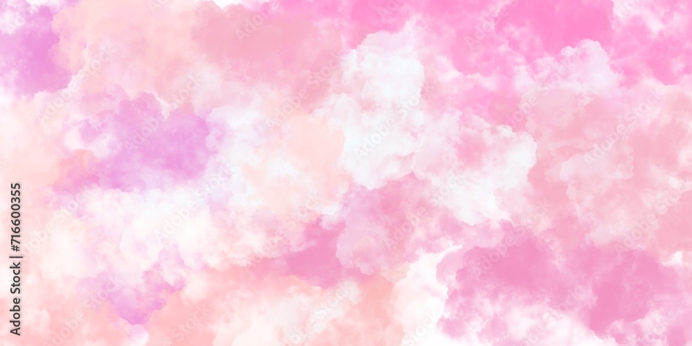 Clouds and sky background with pastel colored background.